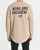 NENA AND PASADENA Unfaithful Dual Curved Sweater - Pigment Warm Taupe