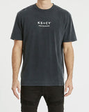 KISS CHACEY Midway Relaxed Tee - Mineral Black