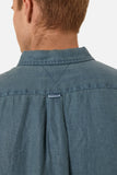 INDUSTRIE The Trinidad Linen S/S Shirt - Blue Slate