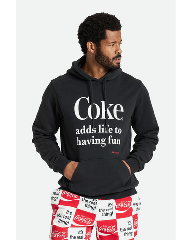 BRIXTON Coca Cola Having Fun Hoodie - Black