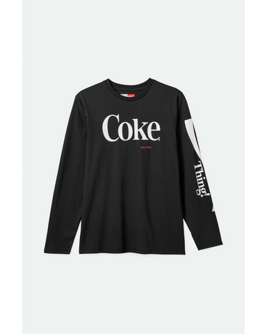 BRIXTON Coca Cola Real Thing Long Sleeve Tee - Black