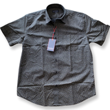 Blue Horizon BH6677 Poly Cotton Print S/S Shirt - Black