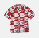 BRIXTON COCA-COLA BUNKER S/S SHIRT - White/Red