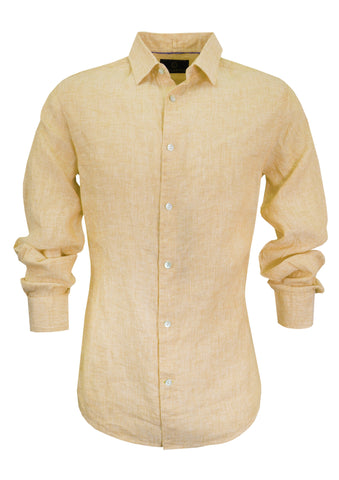 Cutler & Co Blake CS20776 Linen L/S Shirt - 204 Maize