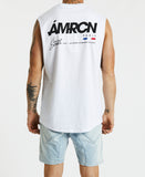 Américain Chandler Scoop Back Muscle - White