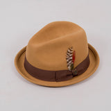 BRIXTON Gain Fedora - BRASS