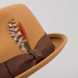 BRIXTON Gain Fedora - BRASS