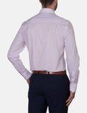 Hardy Amies 350SF Pink Check Business LS Shirt