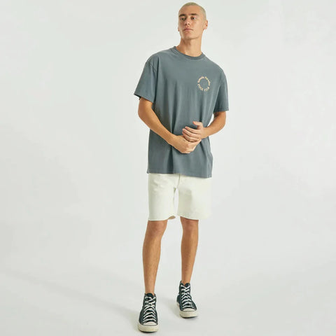 NOMADIC PARADISE CONNECTED RELAXED TEE - Pigment Asphalt