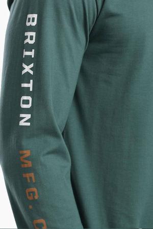 BRIXTON Crest Long Sleeve Tee - Silver Pine – E-Male Store