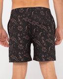 Rusty Brown Batik Elastic Boardshort - Java