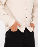 Rusty Overtone L/S Linen Shirt - Egret