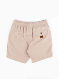 Rusty Overtone Elastic Linen Shorts - Humus