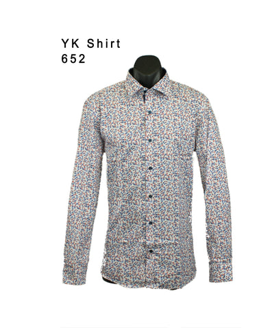 Scuzzatti YK L/S Print Dress Shirt