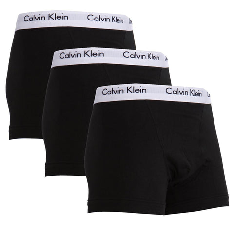 CK 2664 COTTON STRETCH 3 PACK LOW RISE TRUNK - ALL BLACK