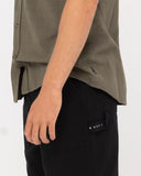 Rusty Overtone Short Sleeve Linen Shirt - Savanna