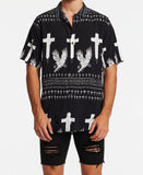 Kiss Chacey Ashes To Ashes Relaxed Short Sleeve Shirt - Black