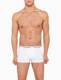 CK 2664 COTTON STRETCH 3 PACK LOW RISE TRUNK - BLACK/WHITE/GREY