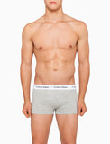 CK 2664 COTTON STRETCH 3 PACK LOW RISE TRUNK - BLACK/WHITE/GREY